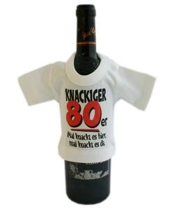 Mini- Shirt für Flaschen *Knackiger 80er