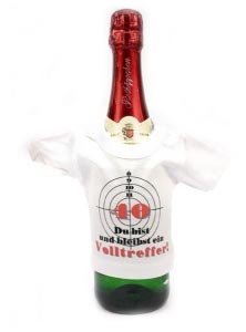 Mini T-shirt für Flaschen: 40 - Du bist 