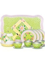 Mini Tee Party Set rosa-hellgrün