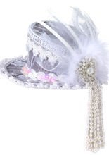 Mini-Zylinder Geisterbraut Spitze weiss