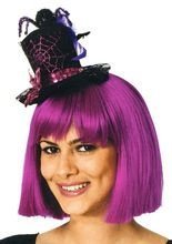 Mini Zylinder Spinne schwarz-lila