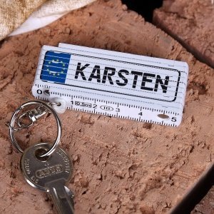 Minizollstock mit Nummernschild