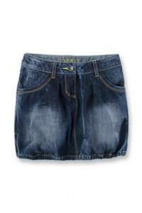 Mit Bleachings: Vintage Jeansrock