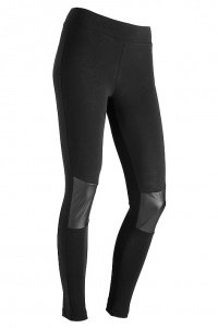 Mit Kniebesatz: Leggings