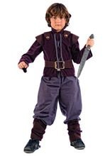 Mittelalter Kämpfer Kinderkostüm braun
