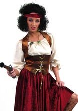 Mittelalter Mieder Piratin Corsage braun