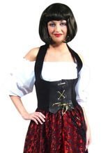 Mittelalter Mieder Piratin Corsage schwa