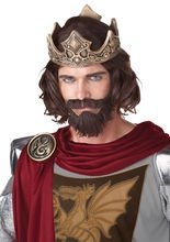 Mittelalter Prinz Herrenperücke braun