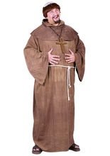 Mittelalterlicher Mönch mit Perücke XXL