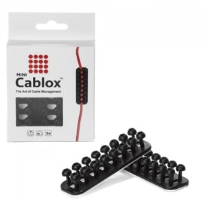 miniCABLOX schwarz - kleine Kabelmanagem