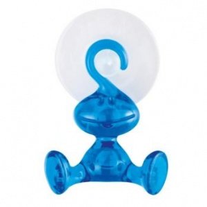 MORITZ Wandhaken transp. karibikblau mit