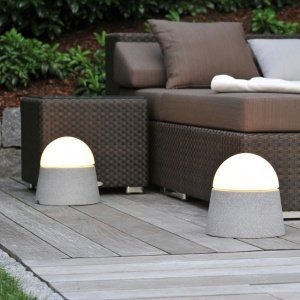 Mobile Gartenleuchte Luxor, Granicium, H