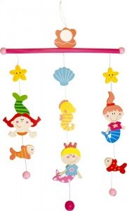 Mobile Meerjungfrau Spielzeug aus Holz