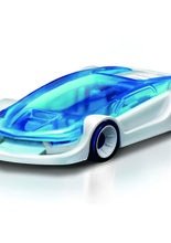 Modellauto mit Brennstoffzelle