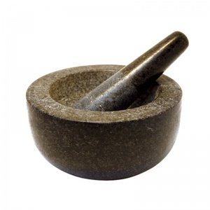 Mörser aus Stein in Grau von Jade T