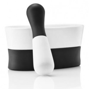 Mörser mit Stößel white/black von Eva So