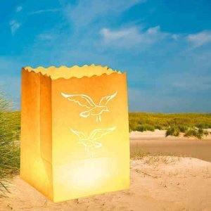 Möwe klein, Dekolicht -Licht in Tüten-, 