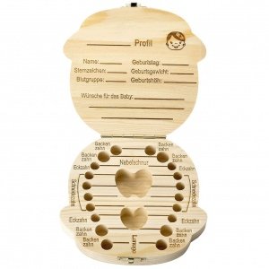 Mogoko Holz Haar Milchzahndose