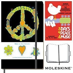 Moleskine Woodstock Notizbuch ´Peace´ A5