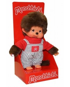 Monchhichi in Gestreifter Latzhose, Jung