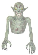 Monster Goblin Halloween-Deko grün 50cm