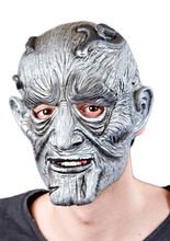 Monster Halloween Maske grau
