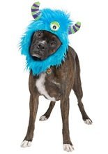 Monster Hunde-Kostüm-Mütze blau