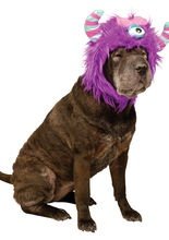 Monster Hunde-Kostüm-Mütze lila
