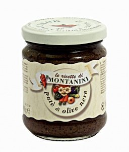 Montanini Pate Di Olive Nere (190g Glas)