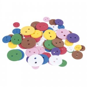 Moosgummi-Dekoknöpfe