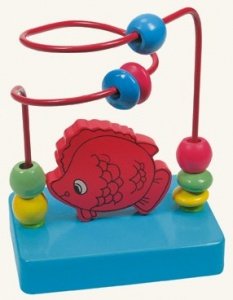 Motorikschleife Fisch von Bino Holzspiel