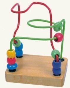 Motorikschleife grün/rot von Bino Holzsp