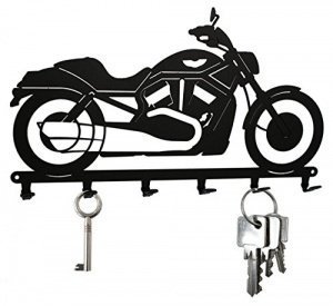 Motorrad Cycle - Club Schlüsselbrett - Stahl, schwarz