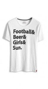 Motto-Print Baumwoll Jersey T-Shirt