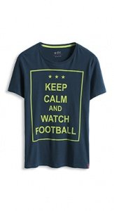 Motto-Print Baumwoll Jersey T-Shirt