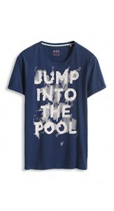 Motto-Print Baumwoll Jersey T-Shirt