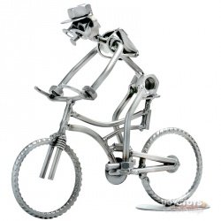 Mountainbike Skulptur Schraubenmännchen