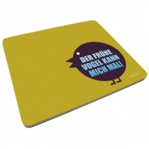 Mousepad-Block Der frühe Vogel