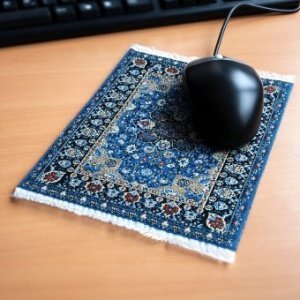 Mousepad Orientteppich blau