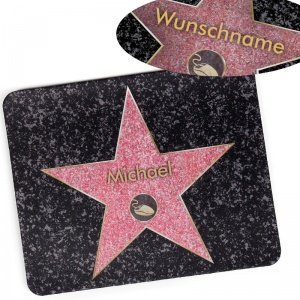 Mousepad *Walk of Fame* mit Name