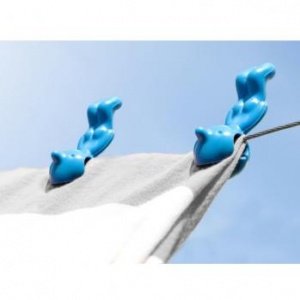 Mr. P Clothspin - Wäscheklammern blau P-