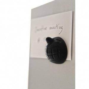 Mr. P Funny Face - Magnete schwarz P-144