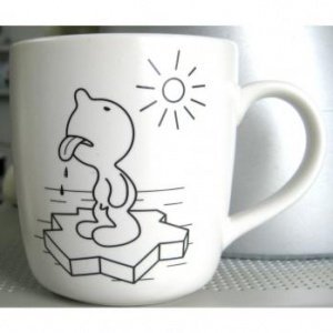 Mr. P Global Warming Kaffeebecher Tasse 