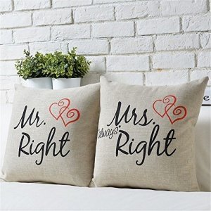 Mr right Mrs always right Kissen