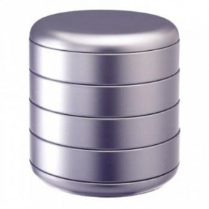 MULTIPLOR Behälter Aluminiumfarben mit D