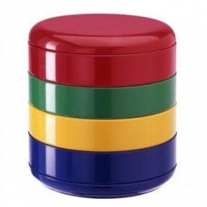 MULTIPLOR Behälter bunt mit Drehfächern 