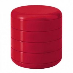 MULTIPLOR Behälter rot mit Drehfächern v