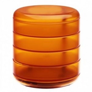 MULTIPLOR Behälter transp.orange mit Dre