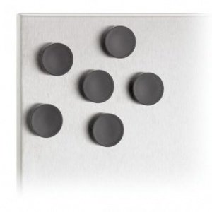 MURO Set 6 Magnete schwarz ? 2,5cm 66741