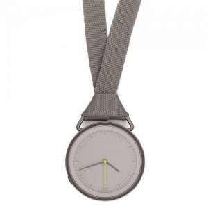 MUW Collier- / Taschenuhr weiß-GELB mit 